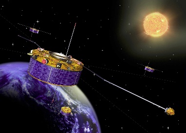 Satellite de l'ESA dans l'espace